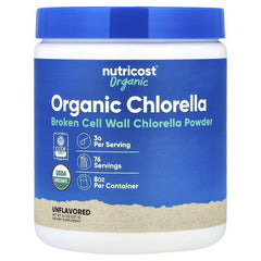 Nutricost Organic Chlorella Powder Unflavoured – Superfood Wellness Support Supplement
