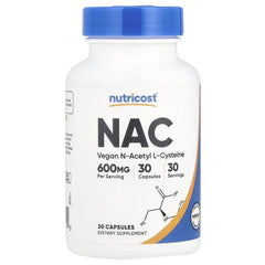 Nutricost NAC 600 mg Capsules – Antioxidant & Cellular Wellness Support Supplement