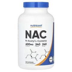 Nutricost NAC 600 mg Capsules – Antioxidant & Cellular Wellness Support Supplement