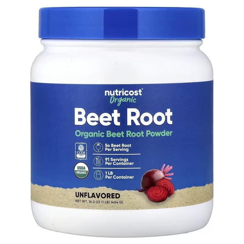 Nutricost Organic Beetroot & Astragalus Root Powder Unflavoured – Superfood & Herbal Wellness Support