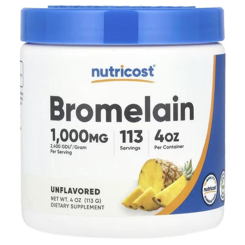 Nutricost Bromelain Powder Unflavoured – Enzyme & Wellness Support Supplement