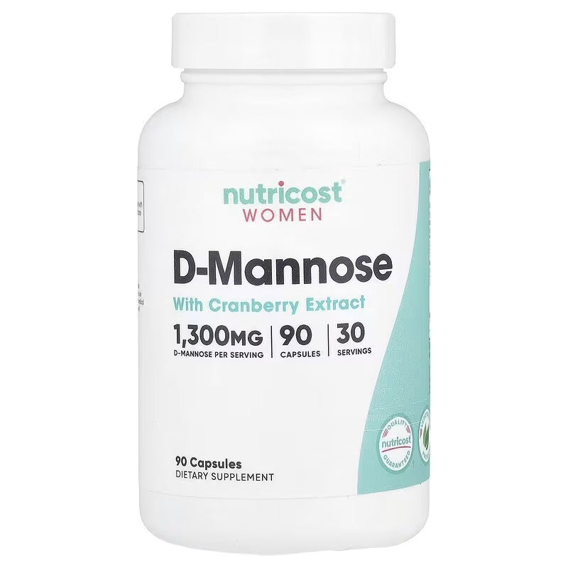 Nutricost Women D-Mannose with Cranberry Extract Capsules – Daily Wellness Support