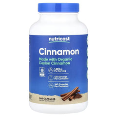 Nutricost Ceylon Cinnamon Capsules – Herbal Wellness Support Supplement