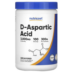 Nutricost D-Aspartic Acid Powder – Amino Acid & Performance Support Supplement