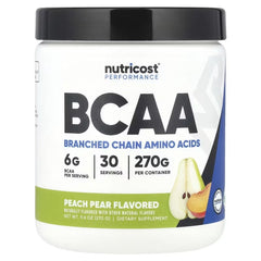 Nutricost Performance BCAA Powder – Branched-Chain Amino Acid Workout & Recovery Support