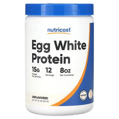 Nutricost مسحوق بروتين بياض البيض غير منكّه – مكمّل بروتين نقي (227 جم و 454 جم)