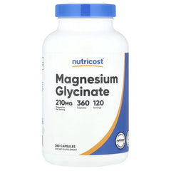 Nutricost Magnesium Glycinate 70mg – Mineral Supplement (90, 180 & 360 Capsules)