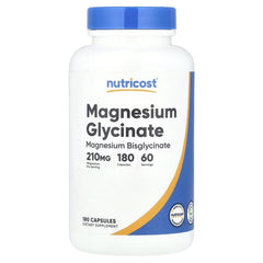 Nutricost Magnesium Glycinate 70mg – Mineral Supplement (90, 180 & 360 Capsules)