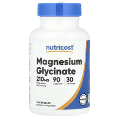 Nutricost Magnesium Glycinate 70mg – Mineral Supplement (90, 180 & 360 Capsules)