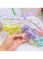 Assorted Rainbow Unicorn Maltose Squishy Toy – Slow Rebound Squeeze Stress Relief Toy