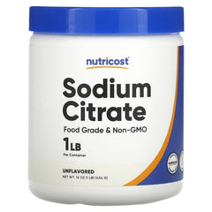 Nutricost Sodium Citrate Powder, Unflavoured, 16 oz (454 g)