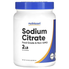 Nutricost Sodium Citrate Powder, Unflavoured, 16 oz (454 g)
