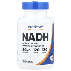 Nutricost NADH, 20 mg, 120 Capsules – Coenzyme Dietary Supplement
