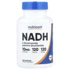 Nutricost NADH, 20 mg, 120 Capsules – Coenzyme Dietary Supplement