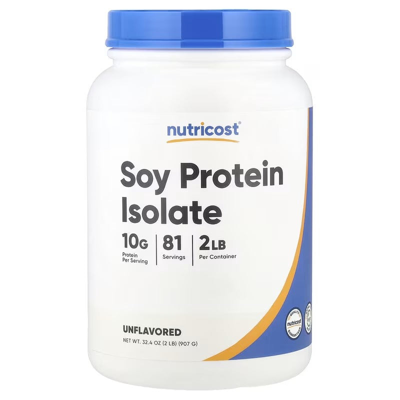 Nutricost Soy Protein Isolate, Unflavoured – Protein Powder