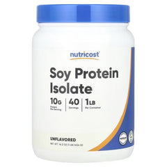 Nutricost Soy Protein Isolate, Unflavoured – Protein Powder