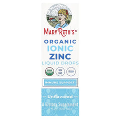 MaryRuth's Organic Ionic Zinc Liquid Drops – Unflavoured & Strawberry Lemon, 4 fl oz (120 ml)