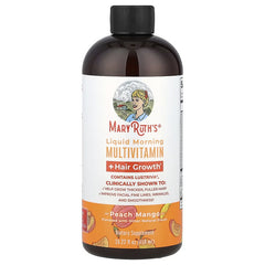 MaryRuth's Liquid Morning Multivitamin + Hair Growth – Dragon Fruit Melon & Peach Mango