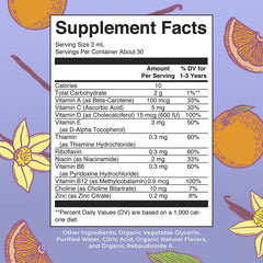 MaryRuth's, Organic Toddler Multivitamin Liquid Drops, 1-3 Years, Orange Vanilla, 2 fl oz (60 ml)