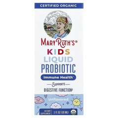MaryRuth's, Organic Kids Liquid Probiotic, 4 + Years, Unflavoured, 2 Billion CFU, 1 fl oz (30 ml)