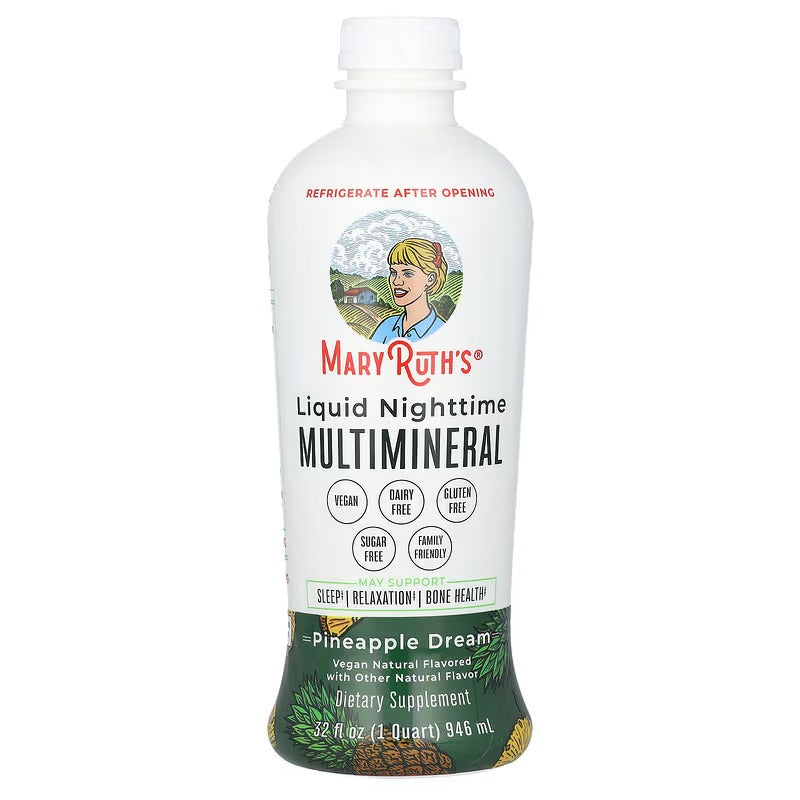 MaryRuth's Liquid Nighttime Multimineral – Pineapple Dream & Coconut Dream
