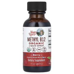MaryRuth's Organic Methyl B12 Liquid Spray – Strawberry & Berry, 1 fl oz (30 ml)
