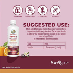 MaryRuth's, Men's 40+ Multivitamin Liposomal with Hormonal Support, Vanilla Peach, 15.22 fl oz (450 ml)