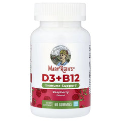 MaryRuth's D3 + B12 Gummies – Strawberry & Raspberry, 60 Gummies