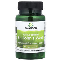 Swanson Vitamins Full Spectrum® St. John's Wort, 375 mg Vegan Capsules