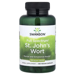 Swanson Vitamins Full Spectrum® St. John's Wort, 375 mg Vegan Capsules