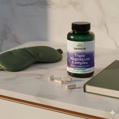 Swanson Vitamins Triple Magnesium Complex, 400 mg Vegan Capsules
