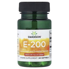 Swanson Vitamins Vitamin E Softgels