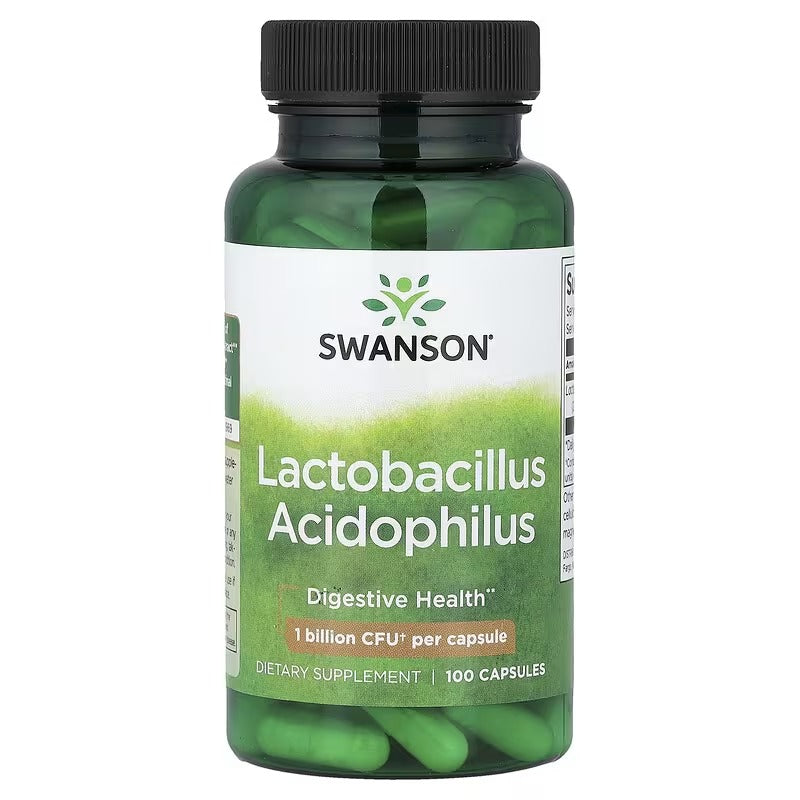 Swanson Vitamins Lactobacillus Acidophilus, 1 Billion CFU Capsules