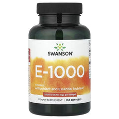 Swanson Vitamins Vitamin E Softgels