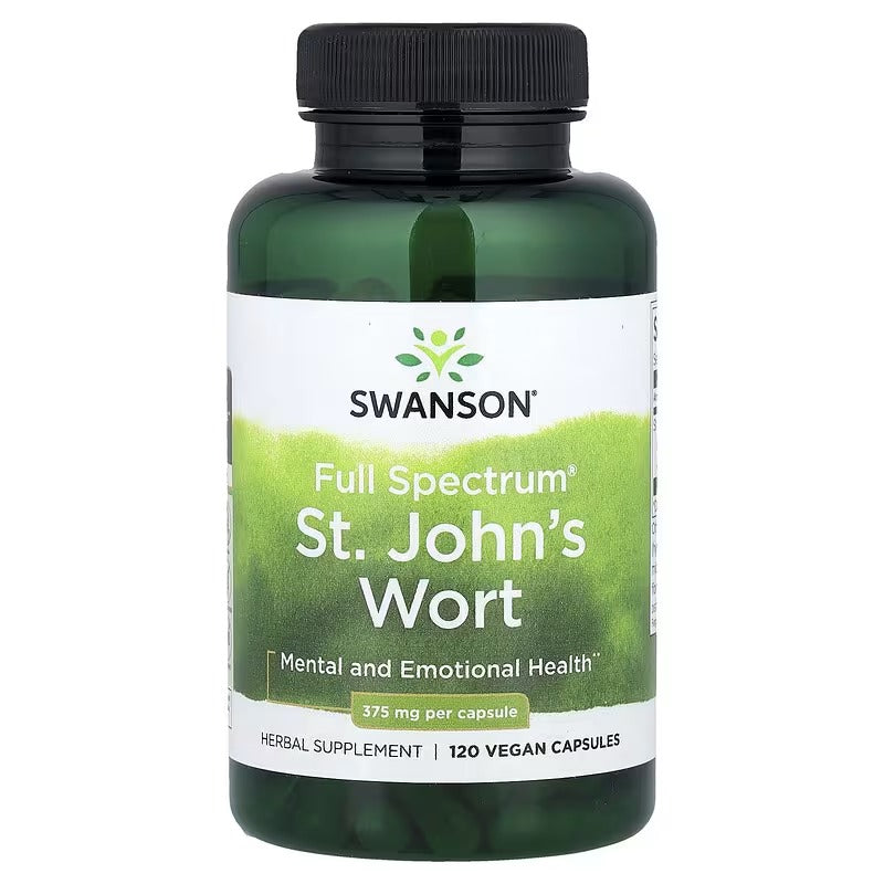 Swanson Vitamins Full Spectrum® St. John's Wort, 375 mg Vegan Capsules