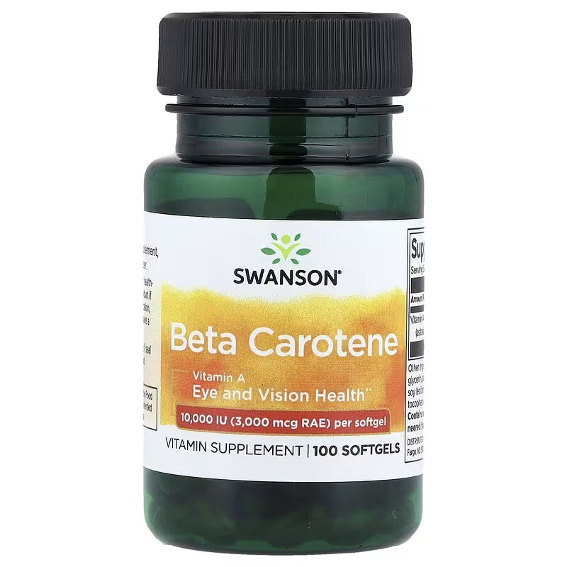 Swanson Vitamins Beta Carotene Softgels