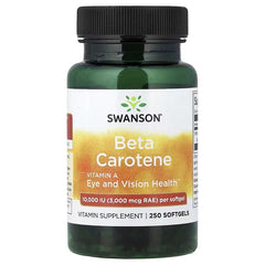 Swanson Vitamins Beta Carotene Softgels