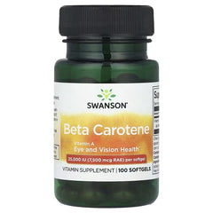 Swanson Vitamins Beta Carotene Softgels