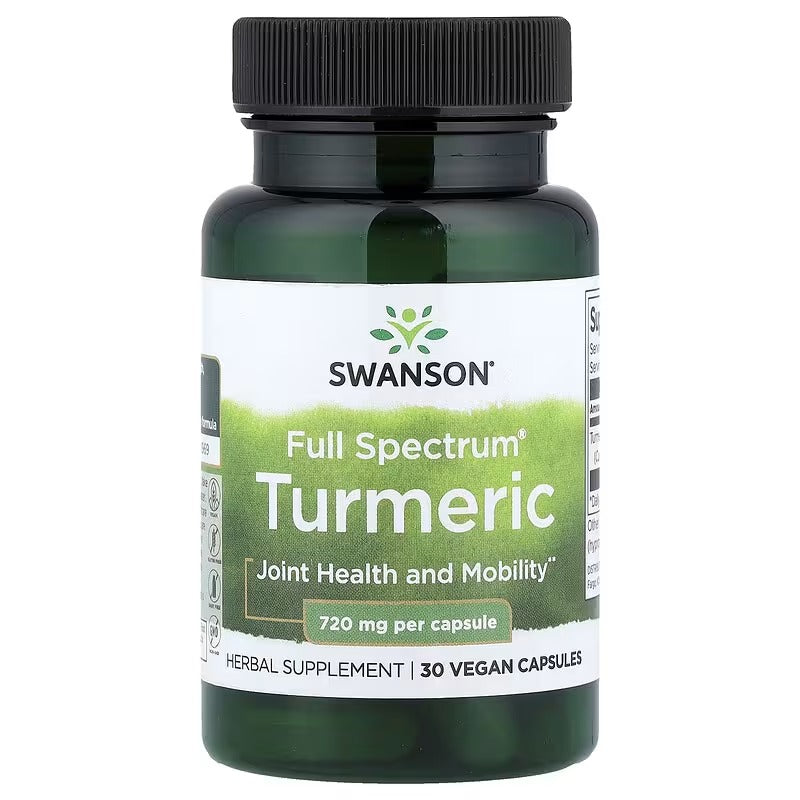 Swanson Vitamins Full Spectrum® Turmeric 720 mg, Vegan Capsules