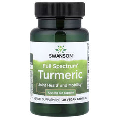 Swanson Vitamins Full Spectrum® Turmeric 720 mg, Vegan Capsules