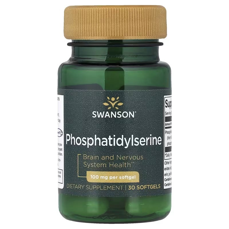 Swanson Vitamins Phosphatidylserine, 100 mg, Softgels