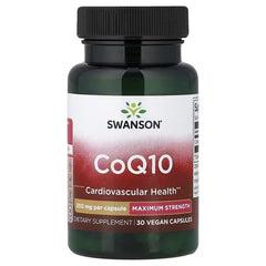 Swanson Vitamins CoQ10, 200 mg, Vegan Capsules