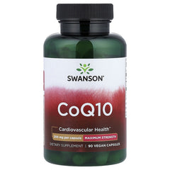 Swanson Vitamins CoQ10, 200 mg, Vegan Capsules