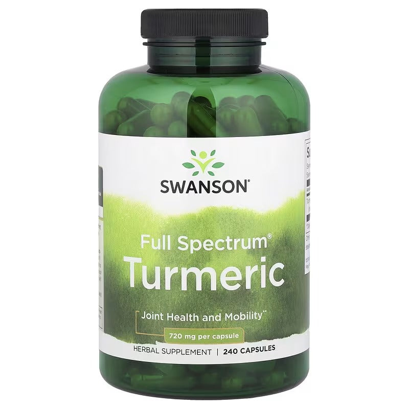 Swanson Vitamins Full Spectrum® Turmeric, 720 mg Capsules