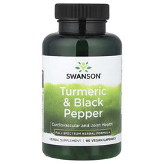 Swanson Vitamins Turmeric & Black Pepper, Vegan Capsules