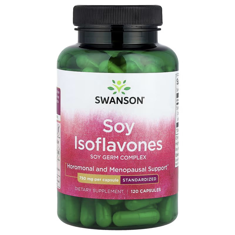 Swanson Vitamins Soy Isoflavones, 750 mg Capsules