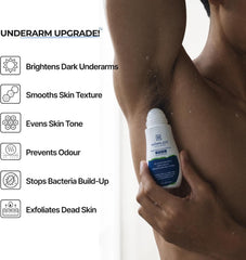 Mannlich Underarm Roll-On for Men with 2% Kojic & Salicylic Acid