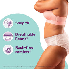 EverEve Ultra Absorbent Disposable Period Panties XL-XXL, 10 Pack
