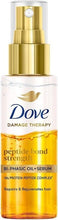 Dove Damage Therapy peptide bond strength bi-phasic oil-serum bottle with gold cap