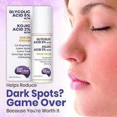 TGet Nectar Happiness 6% Glycolic & 2% Kojic Acid Serum Cream, 50ml